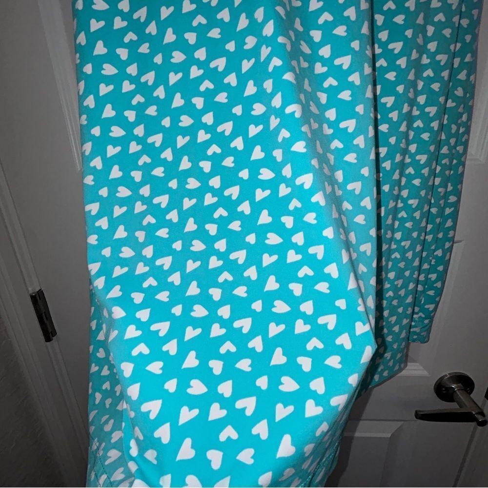 Lulu-B Heart Print Sleeveless Tunic Swing A-Line Dress - Picture 9 of 11